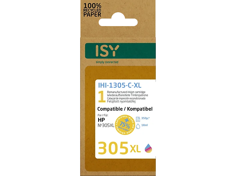 ISY IHI-1305-C-XL Tintenpatrone Mehrfarbig
