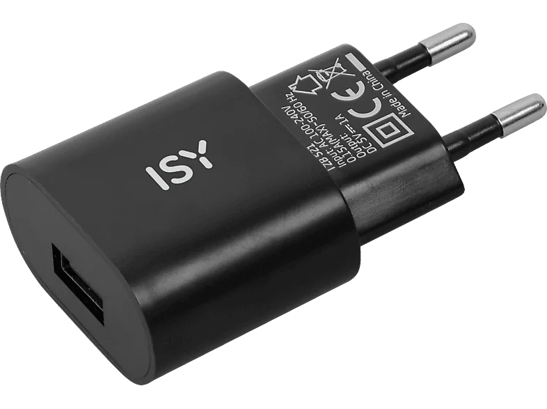 ISY IZB-521 Reiseladegerät Universal, Schwarz