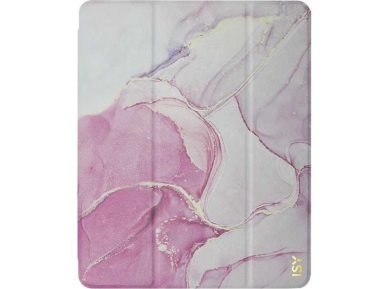 ISY ICT 2008-MP, Bookcover, Apple, iPad Air 13" (2024) & Pro 12.9" (3. / 4. 5. 6. Gen.), Marmor-Pink