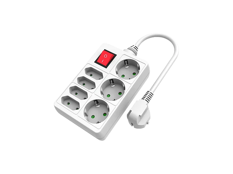 ISY IPS-7110-W Steckdosenleiste, 1,4 m