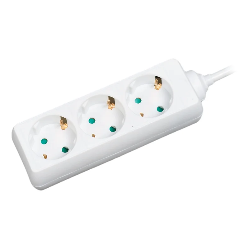 LogiLink LPS205 Verlängerungskabel 1,4 m 3 AC-Ausgänge Weiß