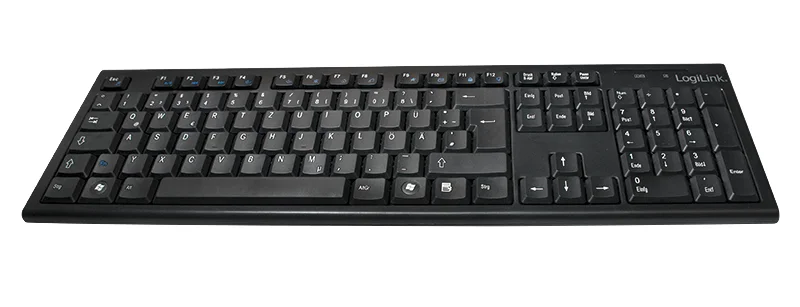 LogiLink ID0104 Tastatur Maus enthalten Büro RF Wireless QWERTZ Schwarz