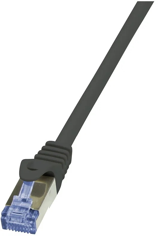 LogiLink Cat6a S/FTP, 1m Netzwerkkabel Schwarz S/FTP (S-STP)