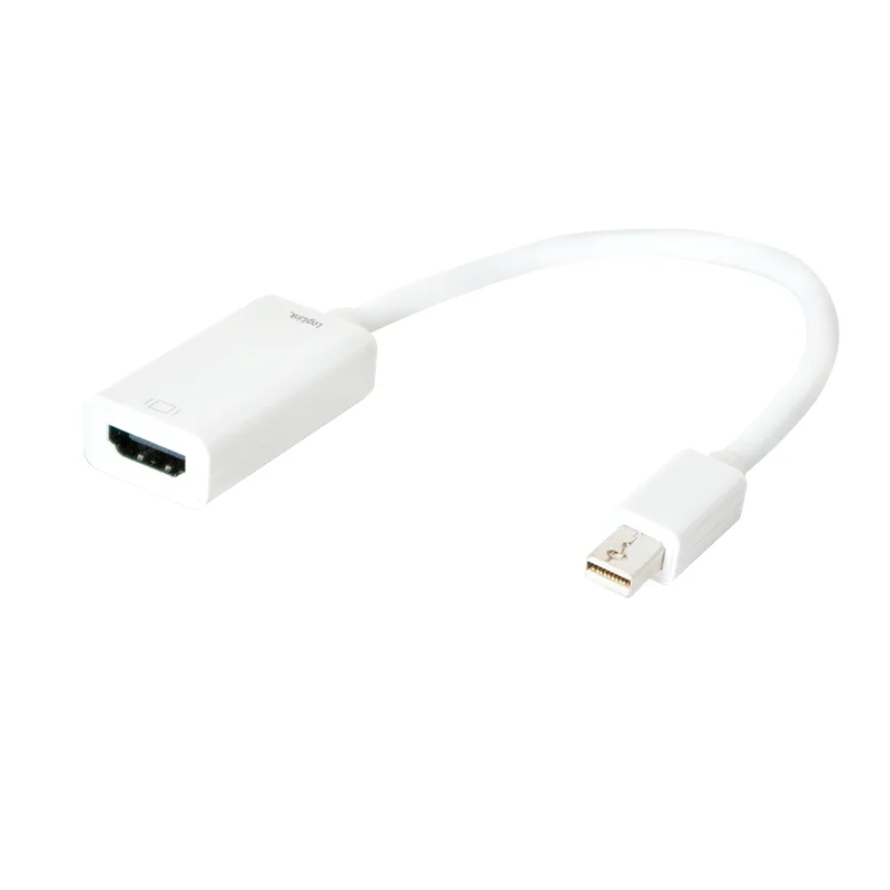 LogiLink CV0036B Videokabel-Adapter 0,15 m Mini DisplayPort HDMI Typ A (Standard) Weiß