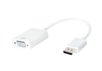 LogiLink CV0059B Videokabel-Adapter 0,15 m VGA (D-Sub) DisplayPort Weiß