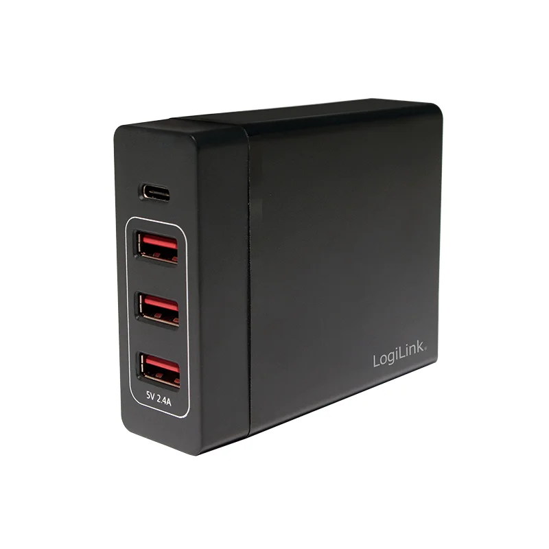 LogiLink PA0122 Ladegerät für Mobilgeräte Universal Schwarz USB Drinnen