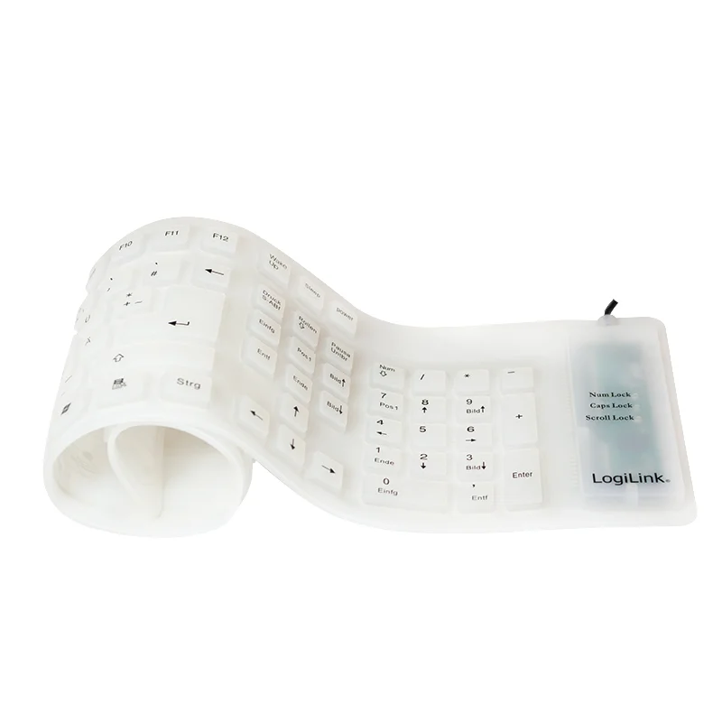 LogiLink ID0018A Tastatur Universal USB QWERTZ Deutsch Weiß