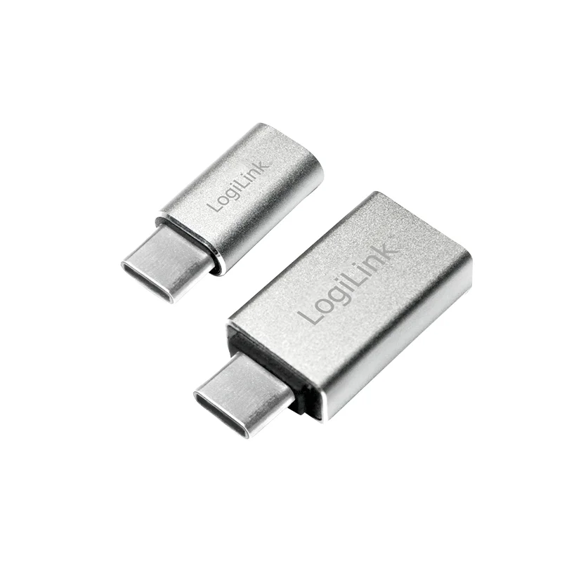 LogiLink AU0040 Kabeladapter USB 3.1 C USB 3.0 A, Micro USB 2.0 Aluminium