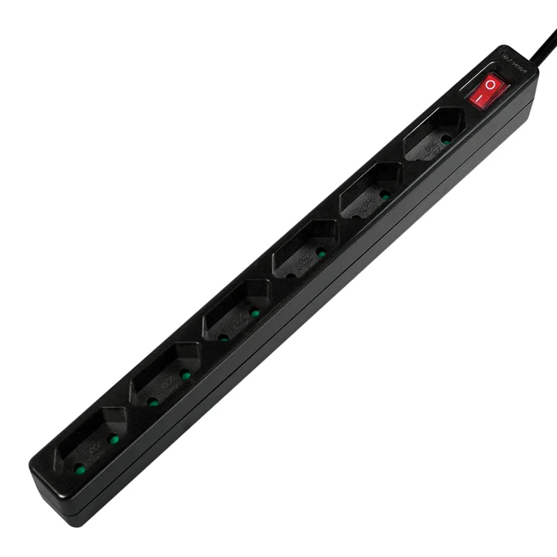LogiLink LPS232B Verlängerungskabel 1,5 m 6 AC-Ausgänge Drinnen Schwarz