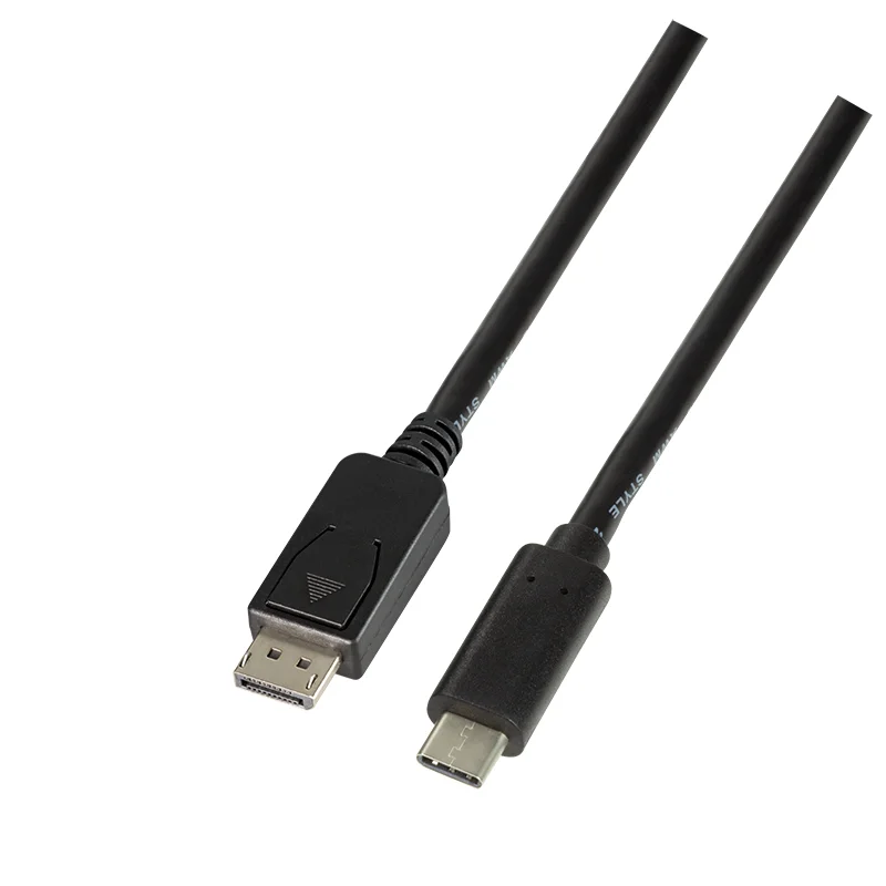 LogiLink UA0335 Videokabel-Adapter 1,8 m USB Typ-C DisplayPort Schwarz