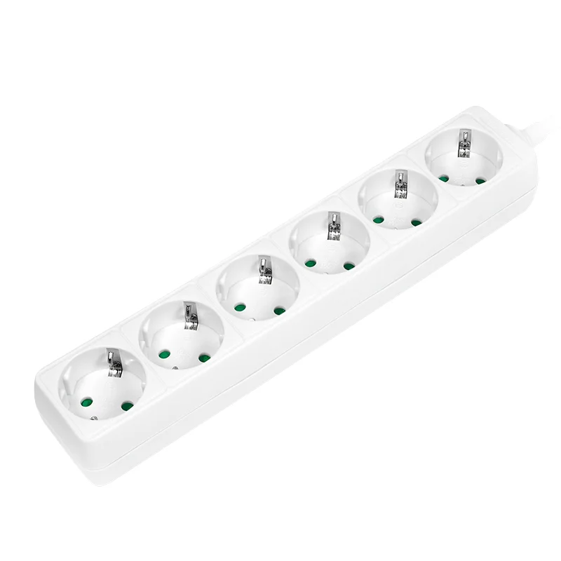LogiLink LPS238 Verlängerungskabel 1,5 m 6 AC-Ausgänge Drinnen Weiß