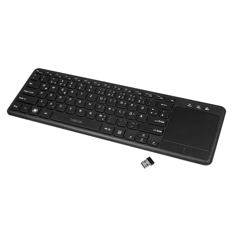 LogiLink ID0188 Tastatur Haus RF Wireless QWERTZ Schwarz