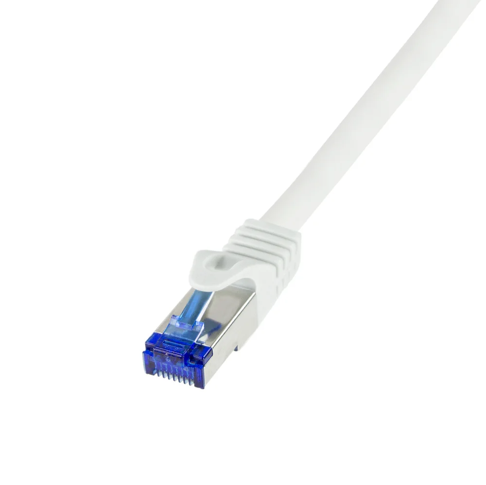 LogiLink C6A021S Netzwerkkabel Weiß 0,5 m Cat6a S/FTP (S-STP) Rund