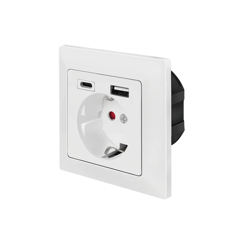 LogiLink PA0262 Steckdose CEE 7/3 + USB Weiß