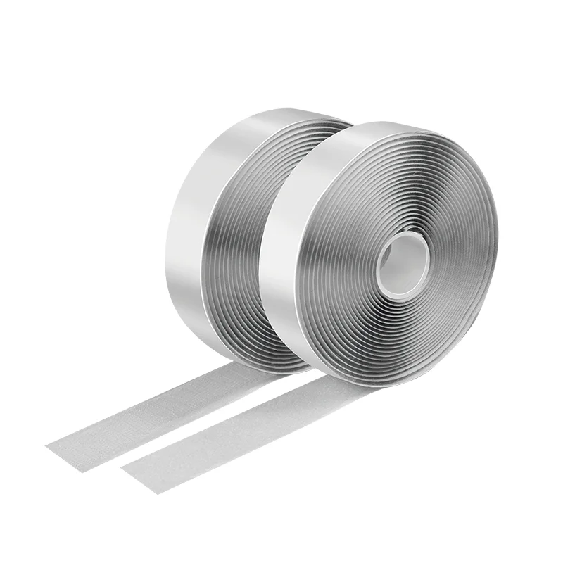 LogiLink Selbstklebendes Klettband-Set, weiß, 25 mm breit, Rolle, 5 m