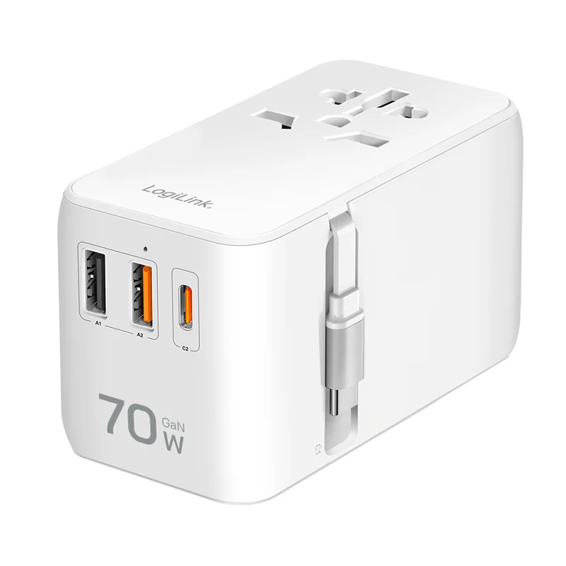 LogiLink PA0357 Netzteil & Spannungsumwandler Drinnen 70 W Weiß