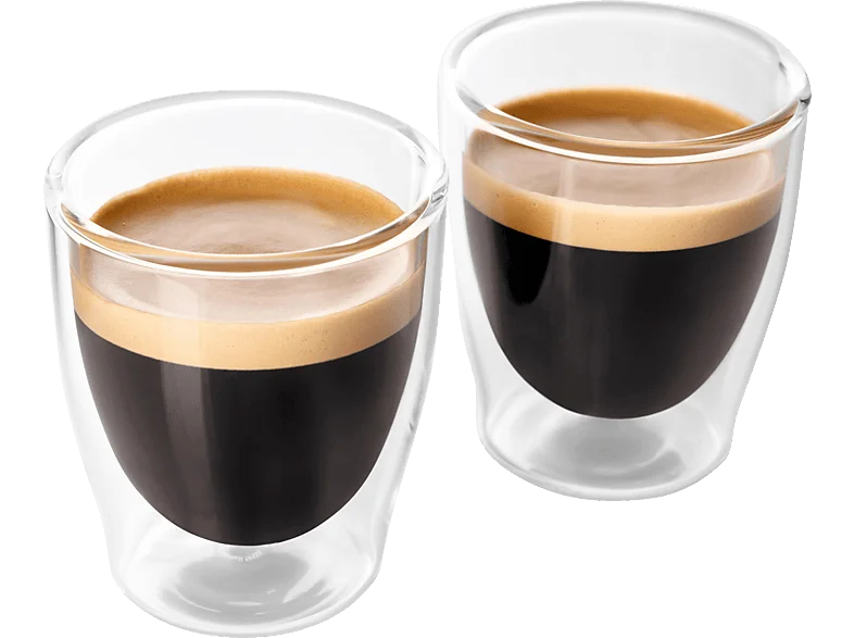 TCHIBO 2er-Set, doppelwandige Espresso Gläser Transparent