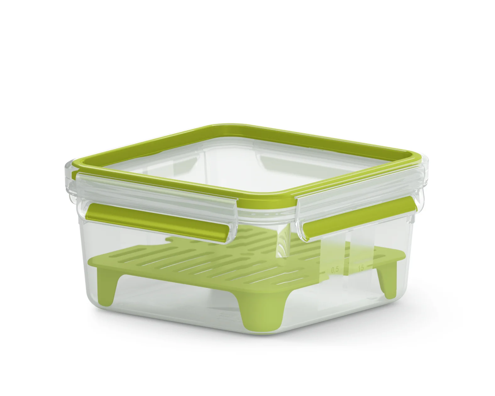 Tefal N10717 Quadratisch Box Grün, Durchscheinend 1 Stück(e)