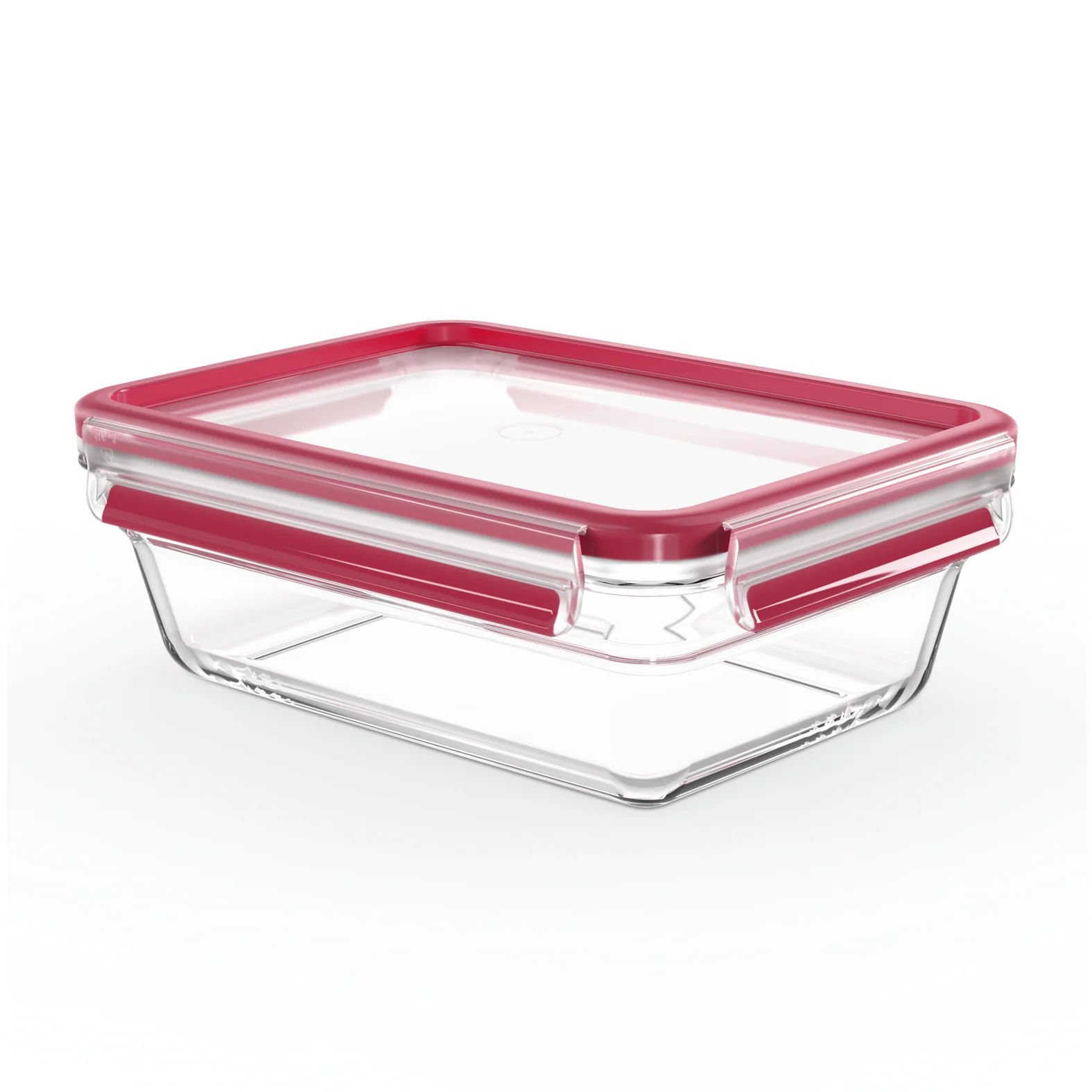 Tefal MasterSeal N10410 Rechteckig Box 1,3 l Rot, Transparent 1 Stück(e)