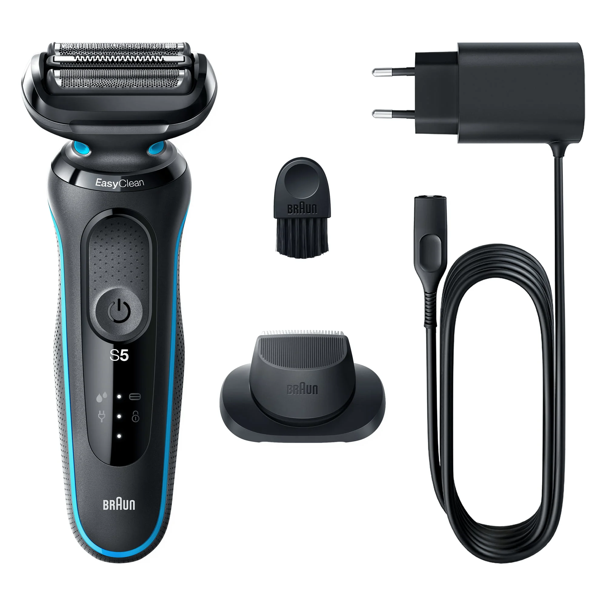 Braun Series 5 51-M1200s Elektrorasierer Folienschaber Trimmer Schwarz, Blau