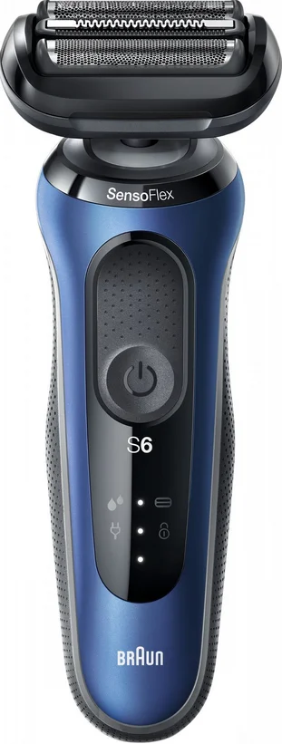 Braun Series 6 61-B1200s Folienschaber Trimmer Schwarz, Blau