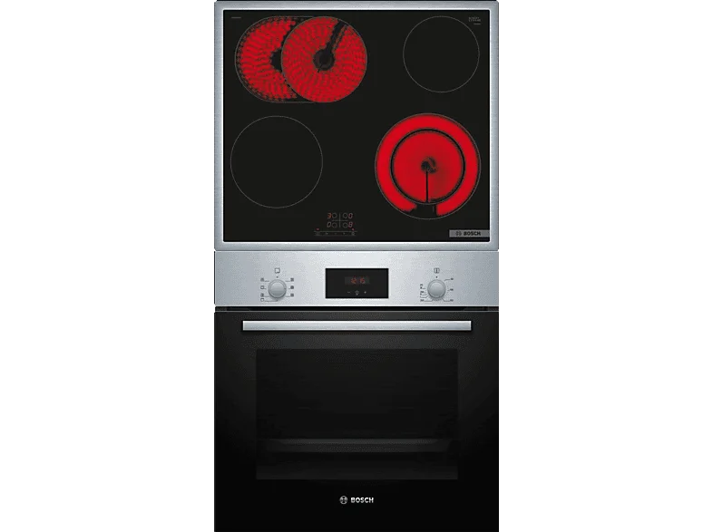 BOSCH HBD231VR61 Serie 2/Serie 4, Backofenset (Glaskeramikkochfeld, A, 66 l)