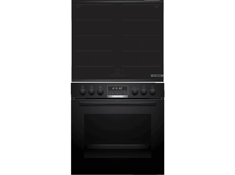 BOSCH HND679LS67 Serie 6/Serie 4, Einbauherdset (Induktions-Kochfeld, A+, 71 l)