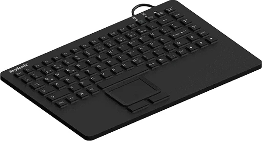 KeySonic KSK-5230 IN (UK) Industrie Tastatur, USB, Touchpad, schwarz, 2 Maustasten, wasserdicht IP68