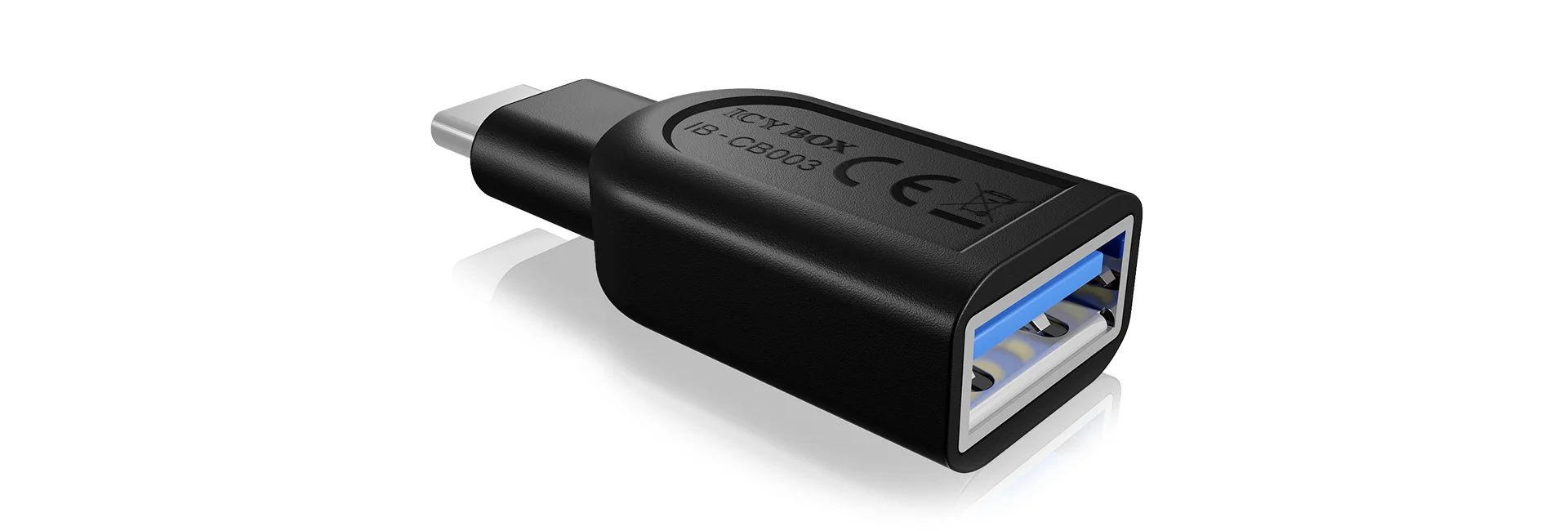 ICY BOX IB-CB003, Adapterdongle USB 3.2 Gen 1 Type-C Stecker zu USB 3.2 Gen 1 Type-A Buchse