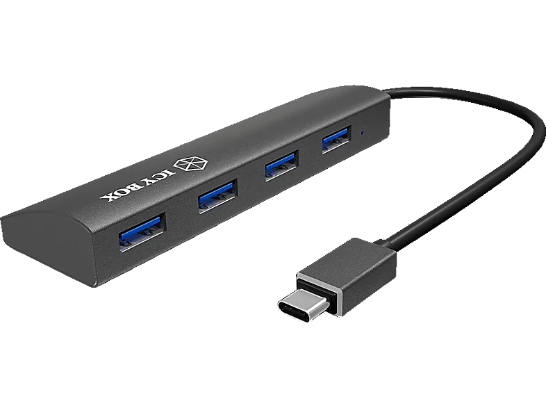 RAIDSONIC IB-AC6405-C, USB-Hub, Schwarz