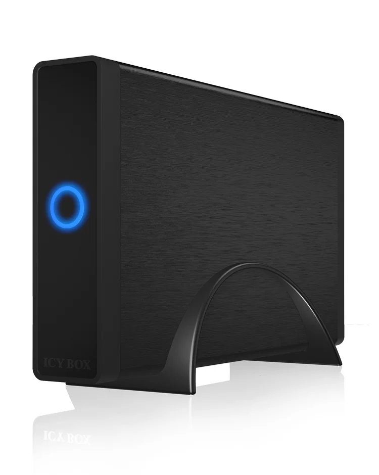 ICY BOX IB-377U3 Ext. Gehäuse f. 3,5" SATA (I-III) 6 Gbit/s HDD USB 3.2 Gen 1, UASP, schwarz