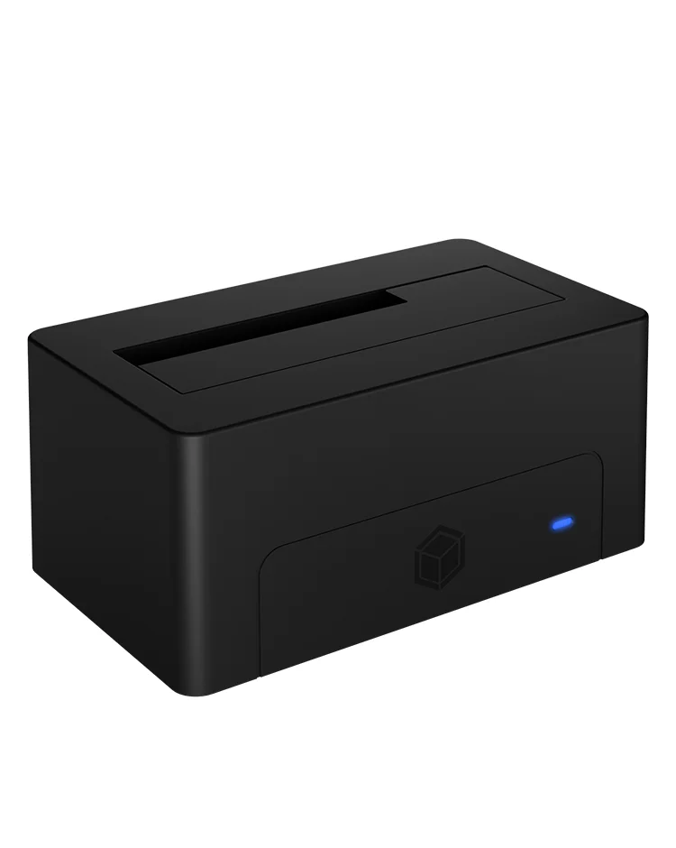 ICY BOX IB-1121-U3, DockingStation für 1x 2.5"/3.5" SATA I/II/III, USB 3.2 Gen 1, Netzteil, schwarz