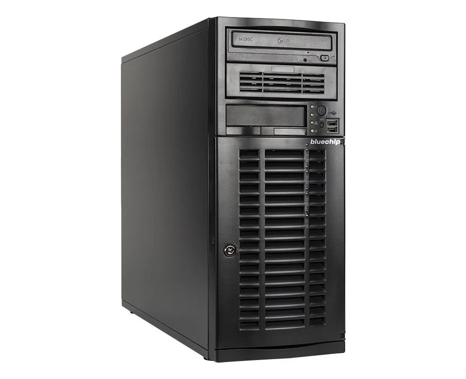 bluechip SERVERline T40321s Tower, Intel® Xeon® Silver 4410Y Prozessor / bis zu 3.90 GHz, 32 GB DDR5, 2 x 960 GB SSD, 2 x RJ45 (10 Gb/s)