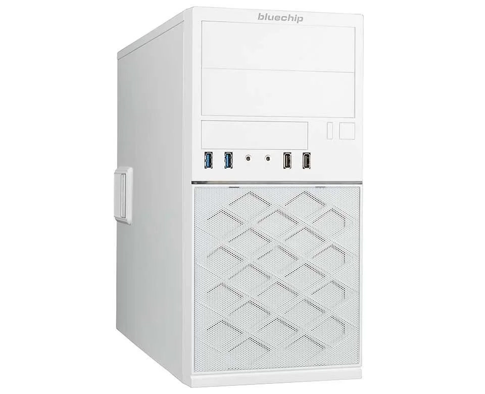 bluechip MEDICAL T3300 Intel® Core™ i5 Prozessor 14400 / bis zu 4.70 GHz, Windows 11 Pro, Intel® Q670, 8 GB DDR5, 500 GB NVMe SSD, Gigabit Ethernet, Intel® UHD Grafik, 500 Watt medizinisches Netzteil