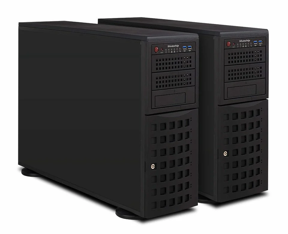 bluechip SERVERline T40333s *Collax HA-Edition* Tower, Intel® Xeon® Silver 4410Y Prozessor / bis zu 3.90 GHz, 32 GB DDR5, Avago 9560-8i, 2 x 960 GB SSD, 4 x 10 Gigabit Ethernet, Collax V-Bien (Ausstattung je Server)