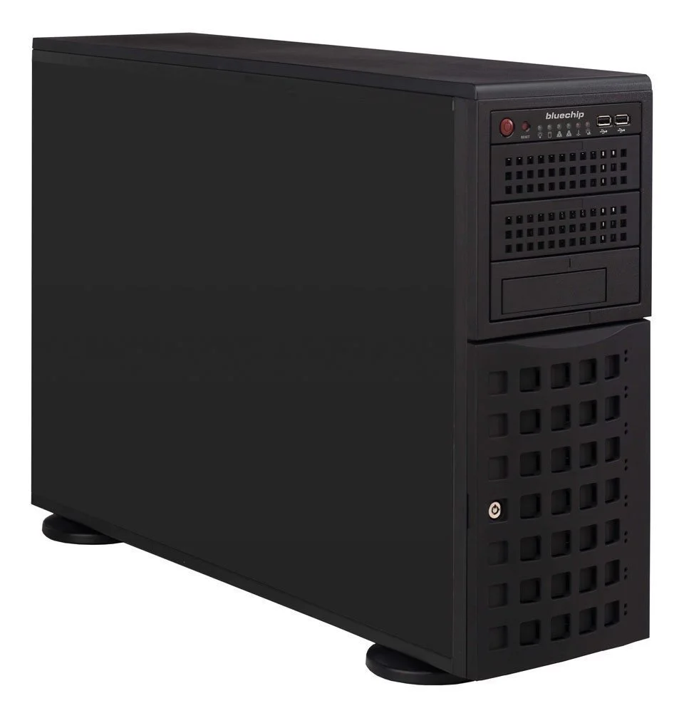 bluechip SERVERline T40330s Tower, Intel® Xeon® Bronze 3408U Prozessor / bis zu 1.90 GHz, 32 GB DDR5, 2 x 960 GB SSD, 2 x 10 Gigabit Ethernet