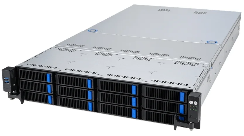 bluechip SERVERline R42319a 2HE Rack, AMD EPYC™ 9015 Prozessor / bis zu 4.10 GHz, 32 GB DDR5, 2 x 960 GB SSD, Avago 9560-8i, TPM-Modul, 2 x Gigabit Ethernet