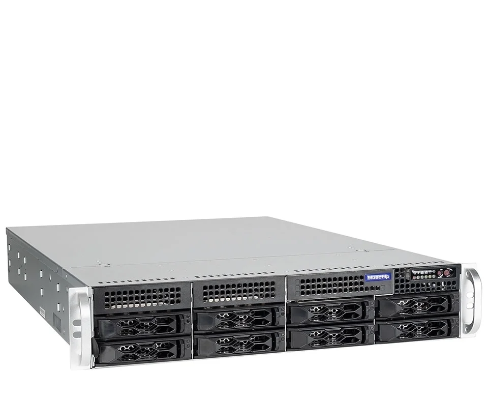 bluechip SERVERline R42317s 2 HE Rack, AMD EPYC™ 9124 Prozessor / bis zu 3.70 GHz, TPM-Modul, 32 GB DDR5, 2 x 960 GB SSD, 2 x 10 Gb/s Ethernet