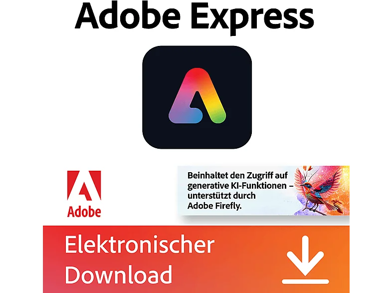 Adobe Express Premium 1 Jahreslizenz - [Multiplattform]