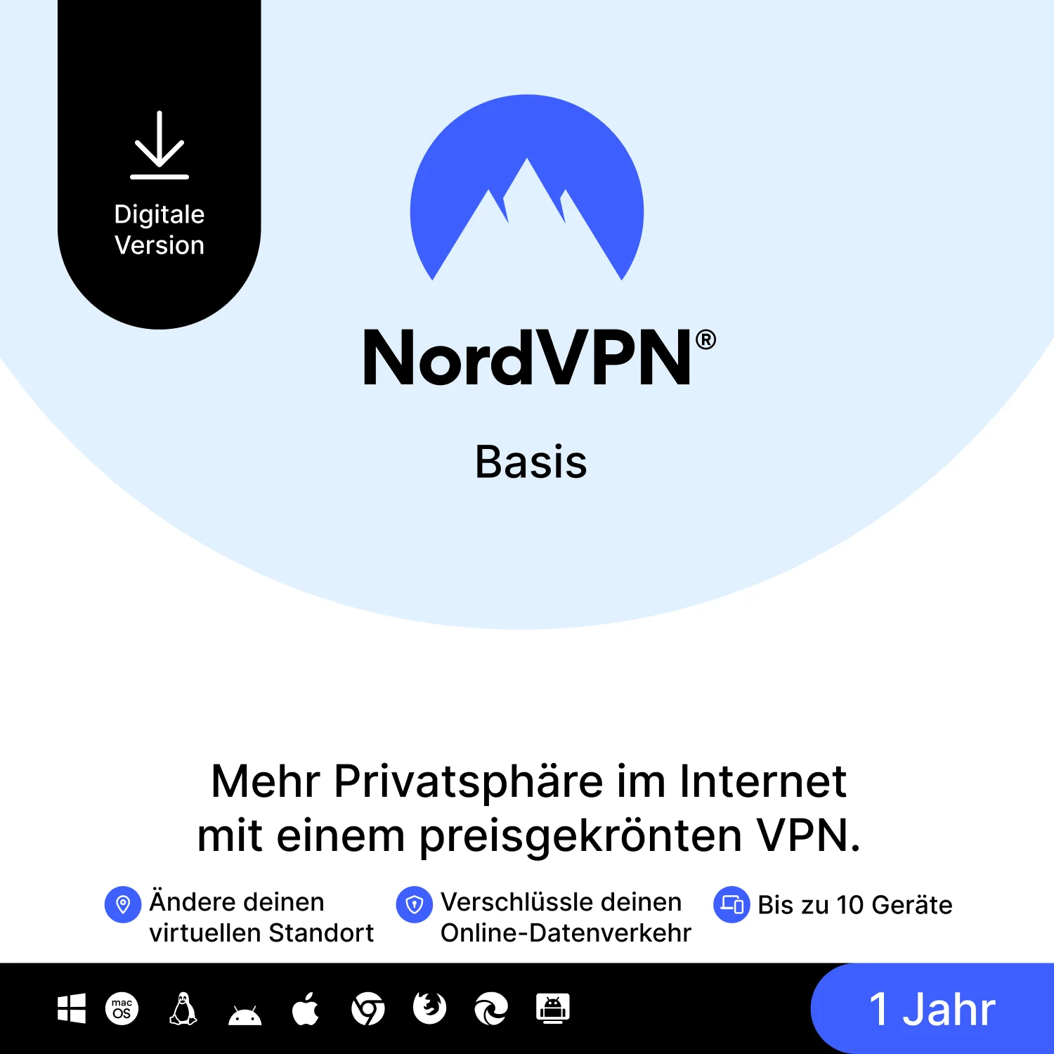 NordVPN Basic 1 Jahr(e)