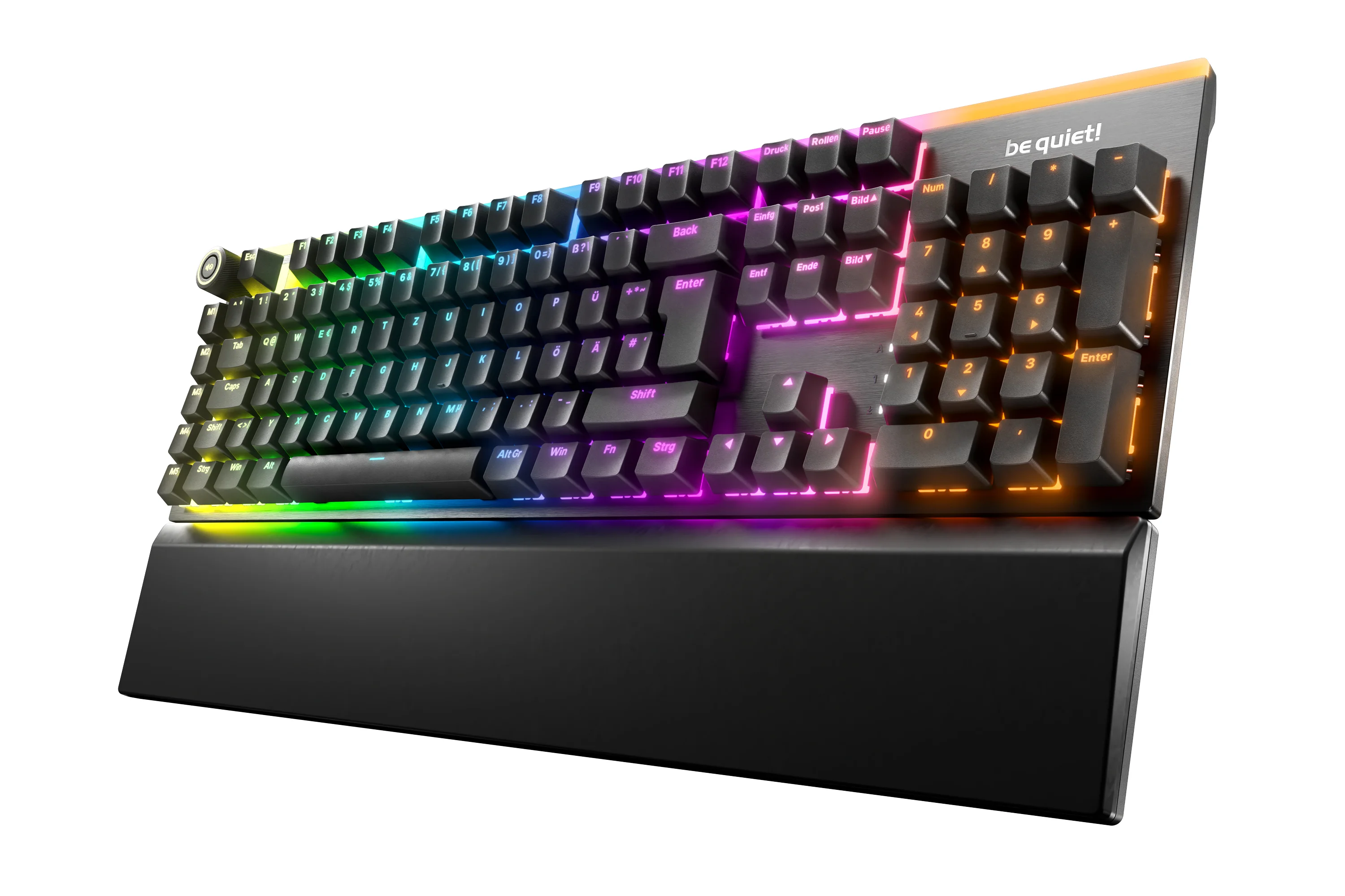 be quiet! Light Mount Silent Linear DE ISO Tastatur Gaming USB QWERTZ Deutsch Schwarz