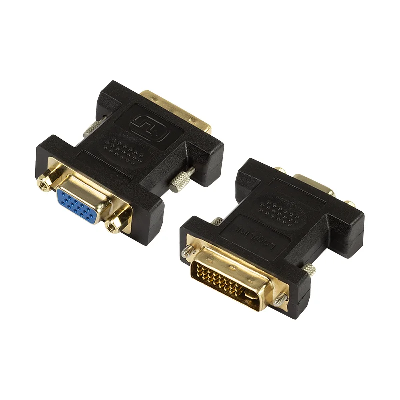 LogiLink AD0001 Videokabel-Adapter VGA (D-Sub) DVI-I Schwarz