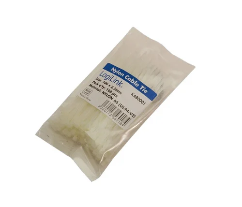 LogiLink KAB0001 Kabelbinder Nylon Weiß