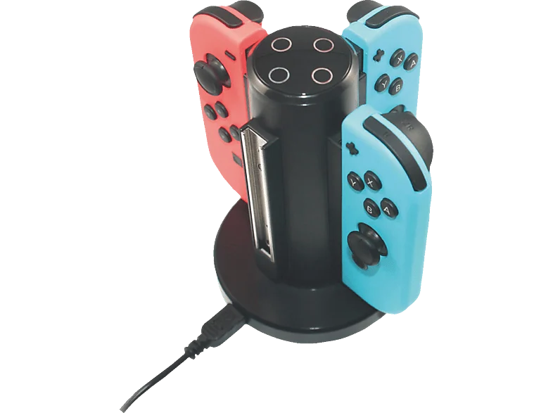 READY 2 GAMING R2GNSW4IN1CHA, Nintendo Switch Ladestation, Schwarz