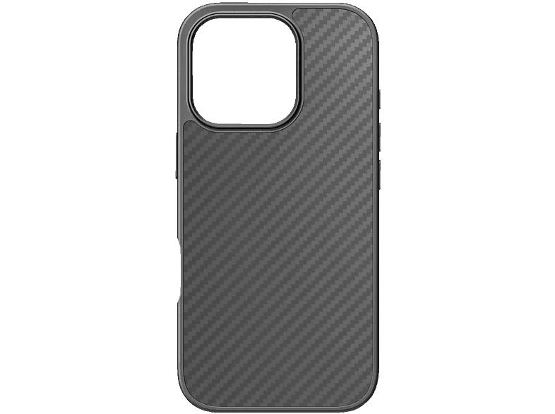 BLACK ROCK Robust Carbon, Backcover, Apple, iPhone 16 Pro, Schwarz