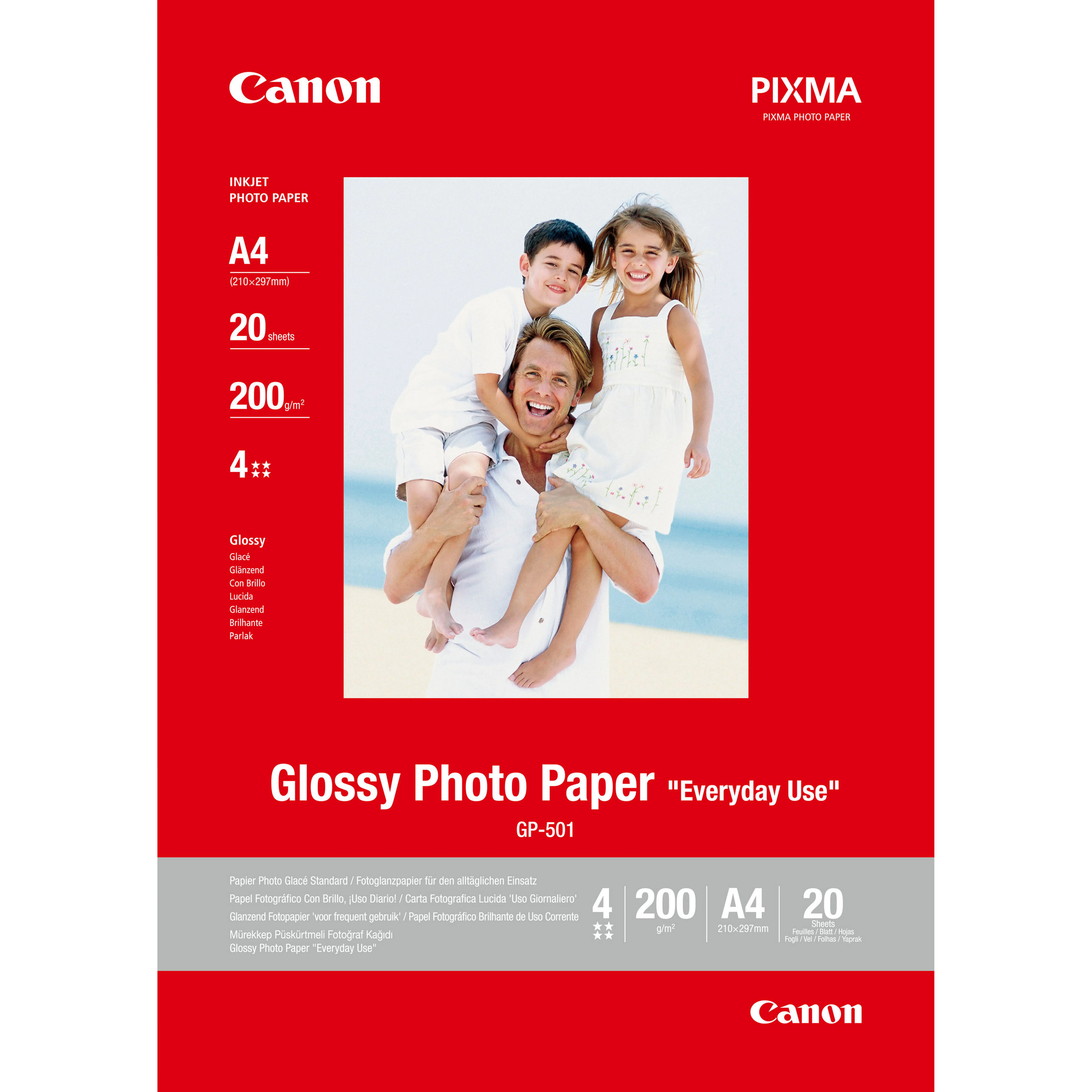 Canon GP-501 Fotoglanzpapier A4, 20 Blatt