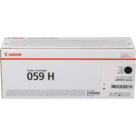 Canon 059H BK Tonerkartusche 1 Stück(e) Original Schwarz