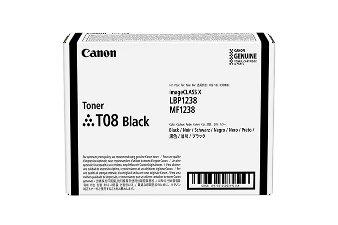 Canon TONER T08 BLACK Tonerkartusche 1 Stück(e) Original Schwarz