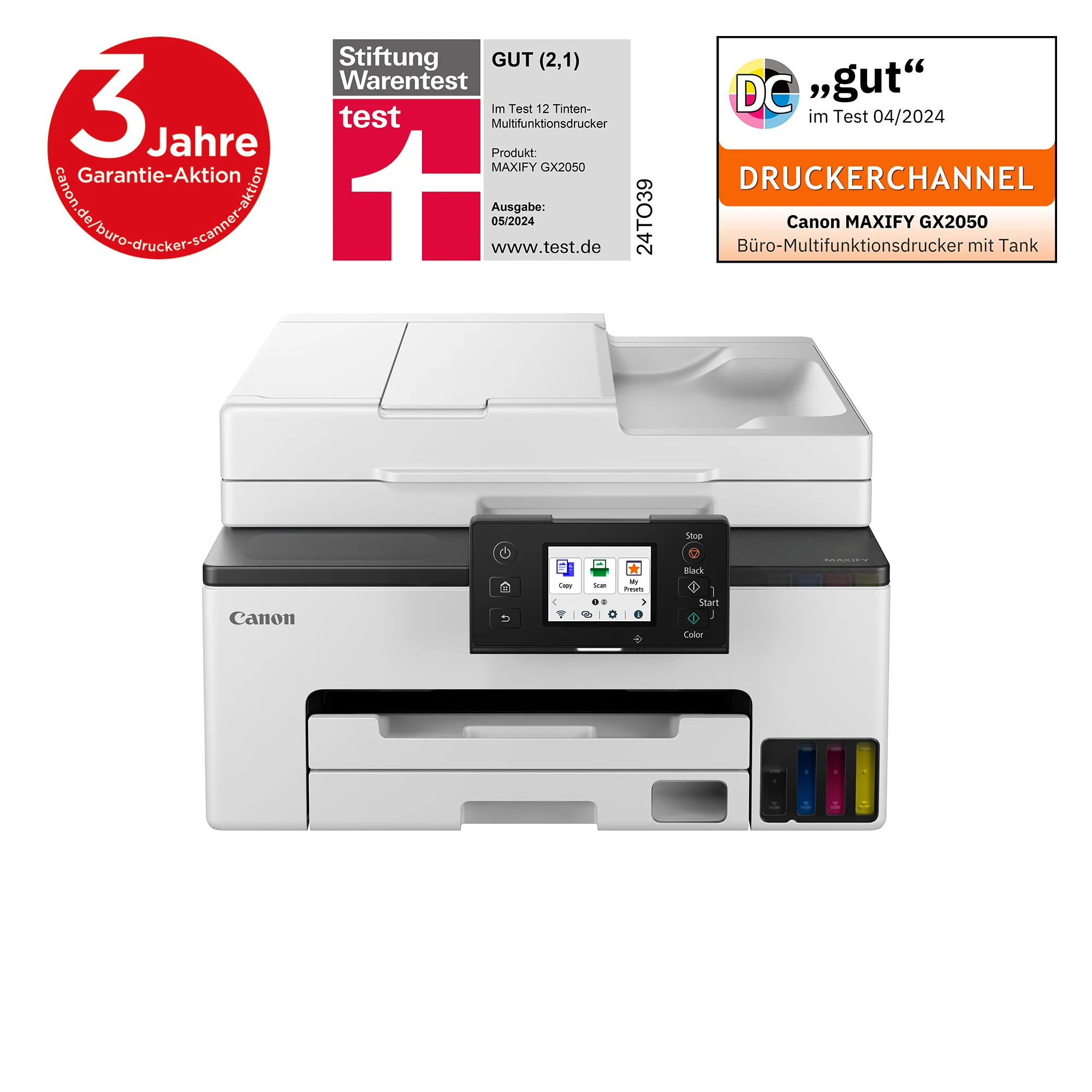 Canon MAXIFY GX2050 Tintenstrahl A4 600 x 1200 DPI WLAN