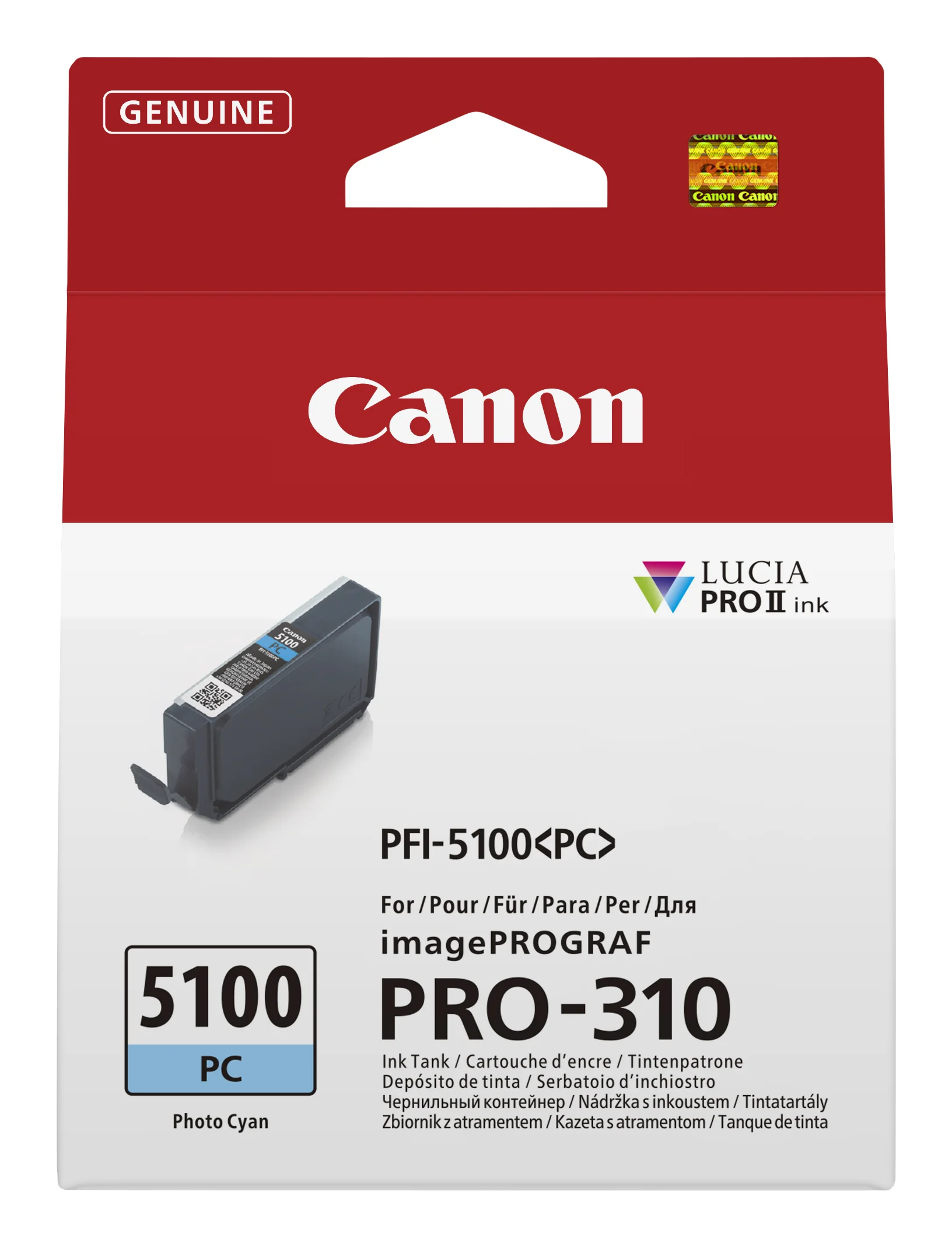 Canon PFI-5100 PC Druckerpatrone 1 Stück(e) Original Foto zyan